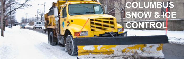 Columbus Snow & Ice Control with a Snow Plow